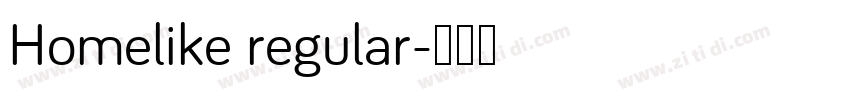 Homelike regular字体转换